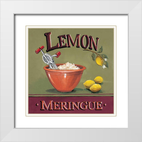 Lemon Meringue White Modern Wood Framed Art Print with Double Matting by Gorham, Gregory