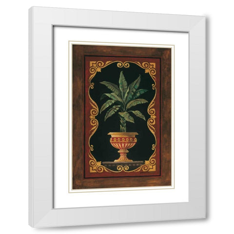 Golden Palm White Modern Wood Framed Art Print with Double Matting by Gorham, Gregory