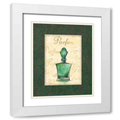Parfum I White Modern Wood Framed Art Print with Double Matting by Gorham, Gregory