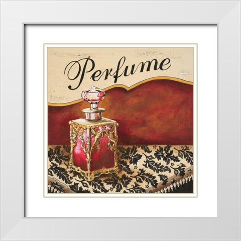 Perfume White Modern Wood Framed Art Print with Double Matting by Gorham, Gregory