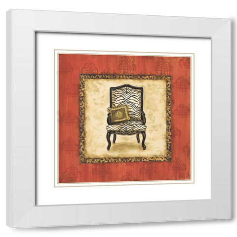 Parlor Chair II White Modern Wood Framed Art Print with Double Matting by Gorham, Gregory