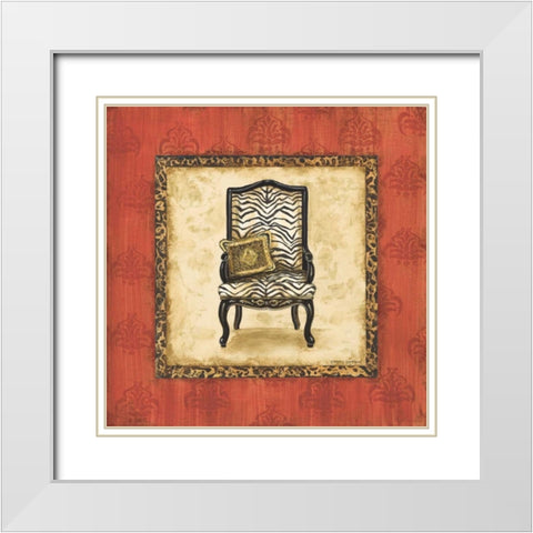 Parlor Chair II White Modern Wood Framed Art Print with Double Matting by Gorham, Gregory