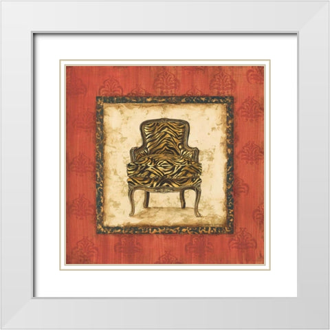 Parlor Chair III White Modern Wood Framed Art Print with Double Matting by Gorham, Gregory