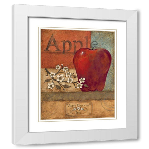 Apple Crate White Modern Wood Framed Art Print with Double Matting by Gorham, Gregory