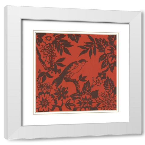 Bird Song I White Modern Wood Framed Art Print with Double Matting by Gorham, Gregory