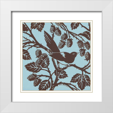 Bird Song III White Modern Wood Framed Art Print with Double Matting by Gorham, Gregory
