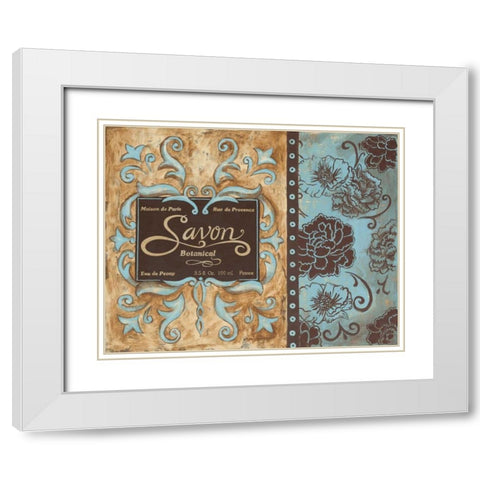 Savon de Paris White Modern Wood Framed Art Print with Double Matting by Gorham, Gregory