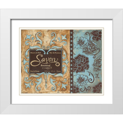 Savon de Paris White Modern Wood Framed Art Print with Double Matting by Gorham, Gregory