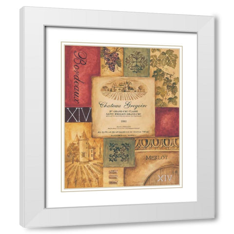 Wine Country II White Modern Wood Framed Art Print with Double Matting by Gorham, Gregory
