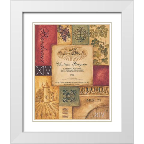 Wine Country II White Modern Wood Framed Art Print with Double Matting by Gorham, Gregory