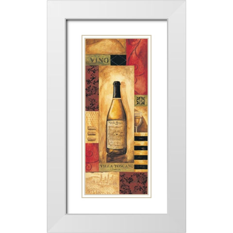 Villa Toscano Panel White Modern Wood Framed Art Print with Double Matting by Gorham, Gregory