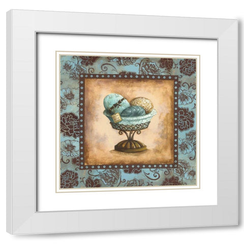 Savon White Modern Wood Framed Art Print with Double Matting by Gorham, Gregory