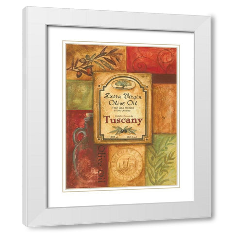 Tuscan Olive Oil White Modern Wood Framed Art Print with Double Matting by Gorham, Gregory
