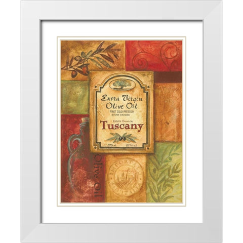 Tuscan Olive Oil White Modern Wood Framed Art Print with Double Matting by Gorham, Gregory