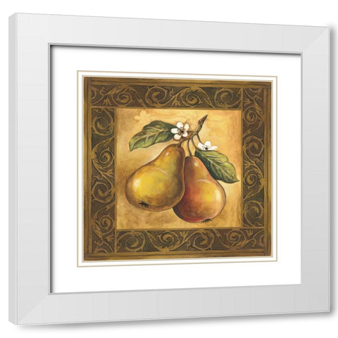 Pear Orchard White Modern Wood Framed Art Print with Double Matting by Gorham, Gregory