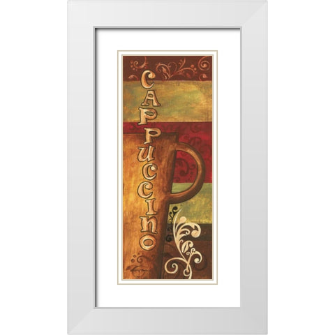 Cappuccino White Modern Wood Framed Art Print with Double Matting by Gorham, Gregory