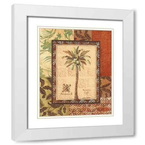 Palmaceae II White Modern Wood Framed Art Print with Double Matting by Gorham, Gregory