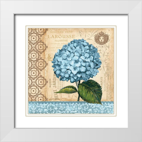 Hydrangea White Modern Wood Framed Art Print with Double Matting by Gorham, Gregory
