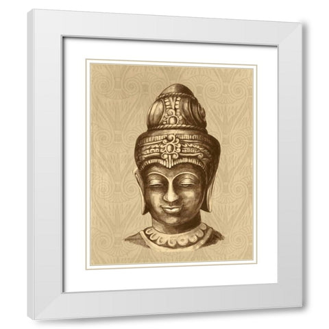 Lopburi II White Modern Wood Framed Art Print with Double Matting by Gorham, Gregory