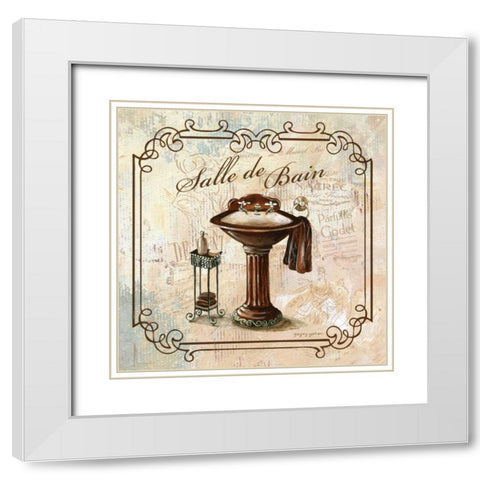 Femme Sink White Modern Wood Framed Art Print with Double Matting by Gorham, Gregory