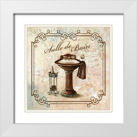 Femme Sink White Modern Wood Framed Art Print with Double Matting by Gorham, Gregory