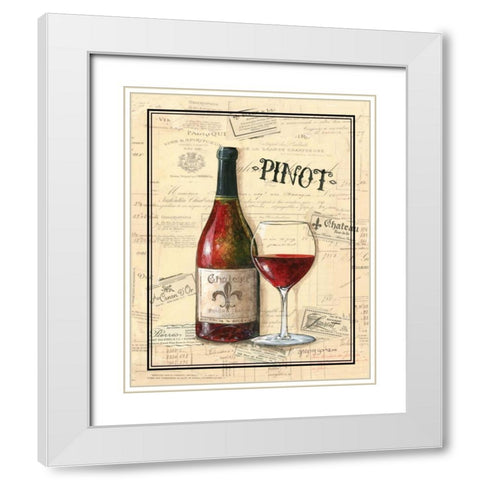 Chateau Fleur de Lis White Modern Wood Framed Art Print with Double Matting by Gorham, Gregory