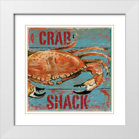 Crab Shack White Modern Wood Framed Art Print with Double Matting by Gorham, Gregory
