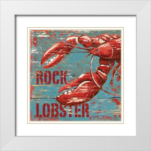 Rock Lobster White Modern Wood Framed Art Print with Double Matting by Gorham, Gregory