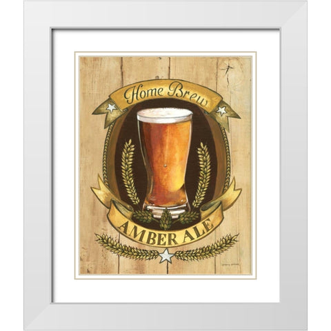 Home Brew White Modern Wood Framed Art Print with Double Matting by Gorham, Gregory