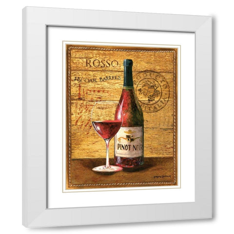 Aged in Oak I White Modern Wood Framed Art Print with Double Matting by Gorham, Gregory