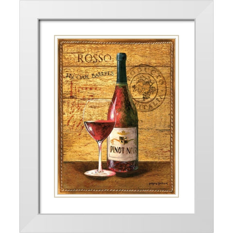 Aged in Oak I White Modern Wood Framed Art Print with Double Matting by Gorham, Gregory