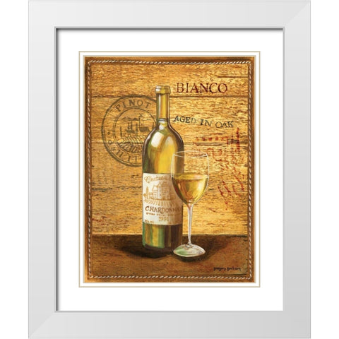 Aged in Oak II White Modern Wood Framed Art Print with Double Matting by Gorham, Gregory