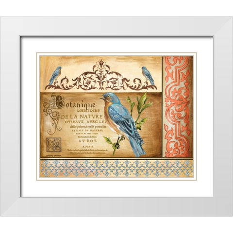 Botanique White Modern Wood Framed Art Print with Double Matting by Gorham, Gregory