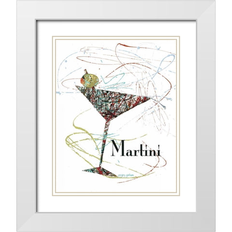 Happy Hour Motif I White Modern Wood Framed Art Print with Double Matting by Gorham, Gregory