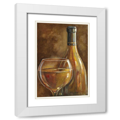 White Wine White Modern Wood Framed Art Print with Double Matting by Gorham, Gregory