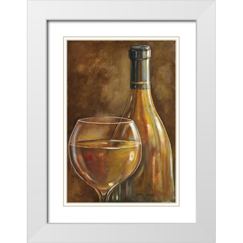 White Wine White Modern Wood Framed Art Print with Double Matting by Gorham, Gregory