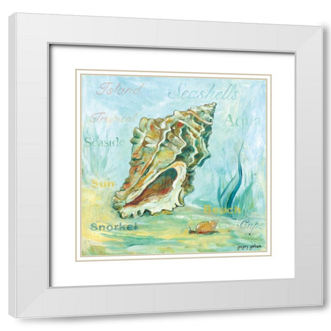 Marine Life Motif VI White Modern Wood Framed Art Print with Double Matting by Gorham, Gregory