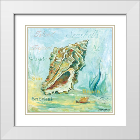 Marine Life Motif VI White Modern Wood Framed Art Print with Double Matting by Gorham, Gregory