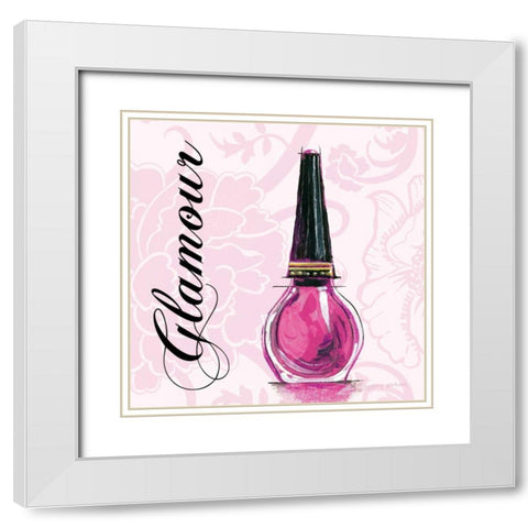 Glamour White Modern Wood Framed Art Print with Double Matting by Gorham, Gregory