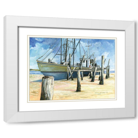 Richard Arnold White Modern Wood Framed Art Print with Double Matting by Gorham, Gregory