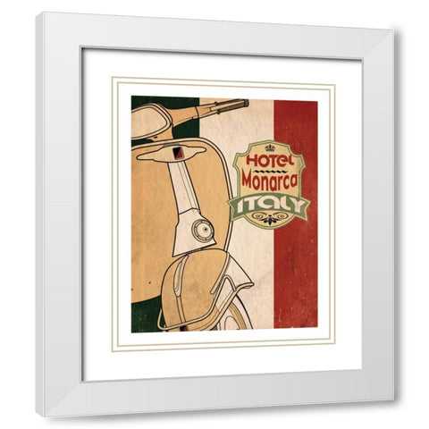 Hotel Italy White Modern Wood Framed Art Print with Double Matting by Giacopelli, Jason