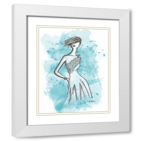 From the Runway I White Modern Wood Framed Art Print with Double Matting by Guinn, Katie