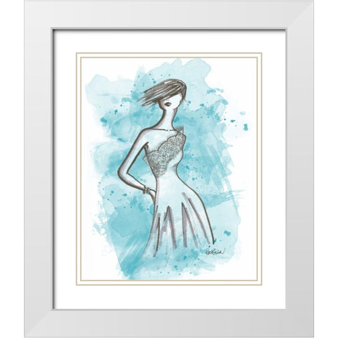From the Runway I White Modern Wood Framed Art Print with Double Matting by Guinn, Katie