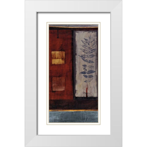 Fire White Modern Wood Framed Art Print with Double Matting by Hargittai, Paul