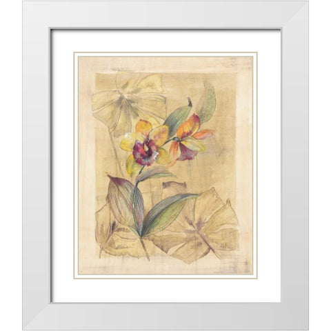 Bahama Breeze I White Modern Wood Framed Art Print with Double Matting by Hargittai, Paul