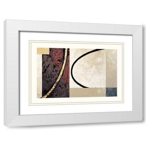 Line and Verse #II5 White Modern Wood Framed Art Print with Double Matting by Holland, Cynthia