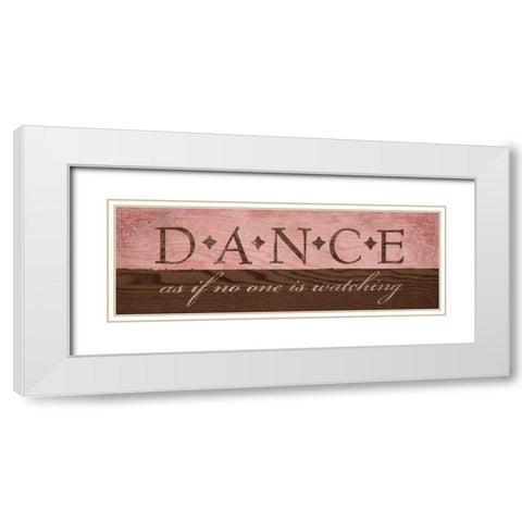 Dance in Pink White Modern Wood Framed Art Print with Double Matting by Harbick, N