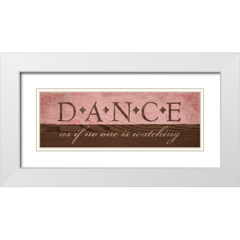 Dance in Pink White Modern Wood Framed Art Print with Double Matting by Harbick, N