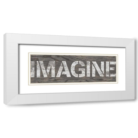 Imagine White Modern Wood Framed Art Print with Double Matting by Harbick, N
