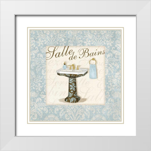 Sink White Modern Wood Framed Art Print with Double Matting by Harbick, N